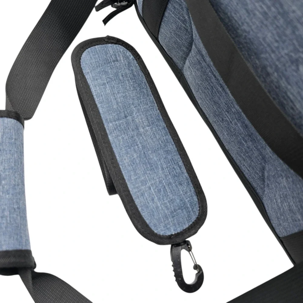 Petskd 18x11x11 Expandable Pet Carrier Airline Approved Small Cat Dog Blue Mesh